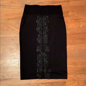 New York & Company Black Pencil Skirt